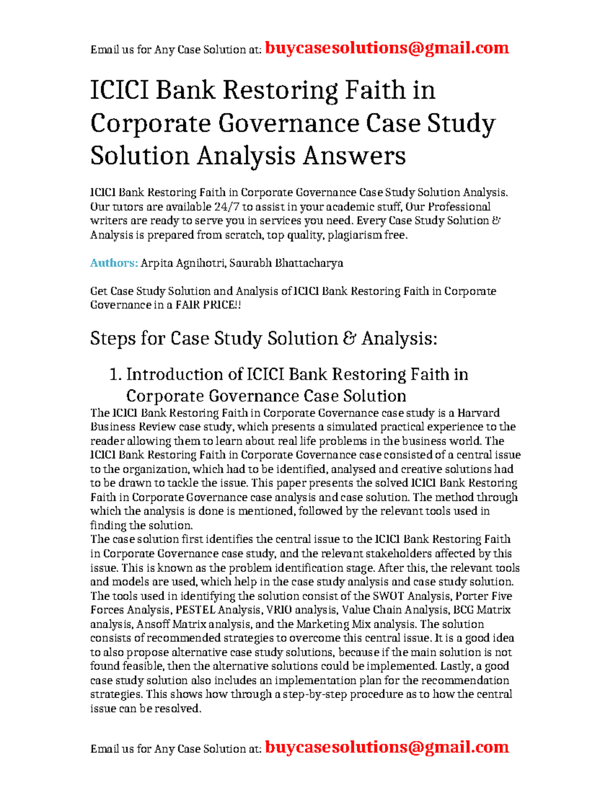 icici bank corporate governance case study