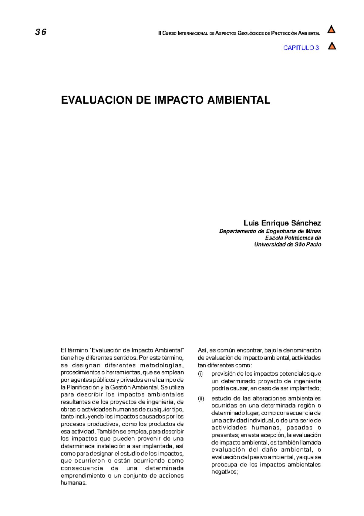 Evaluacion De Impacto Ambiental - EVALUACION DE IMPACTO AMBIENTAL Luis ...