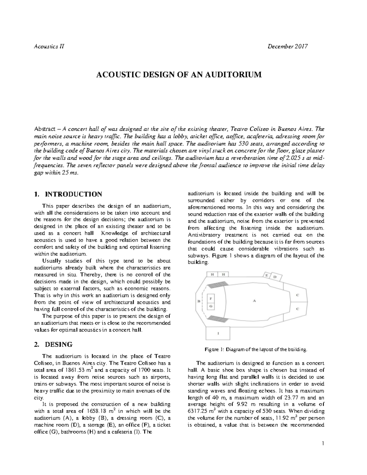AP2 2017-2Q Auditorium Design report - Acoustics II December 2017 ...