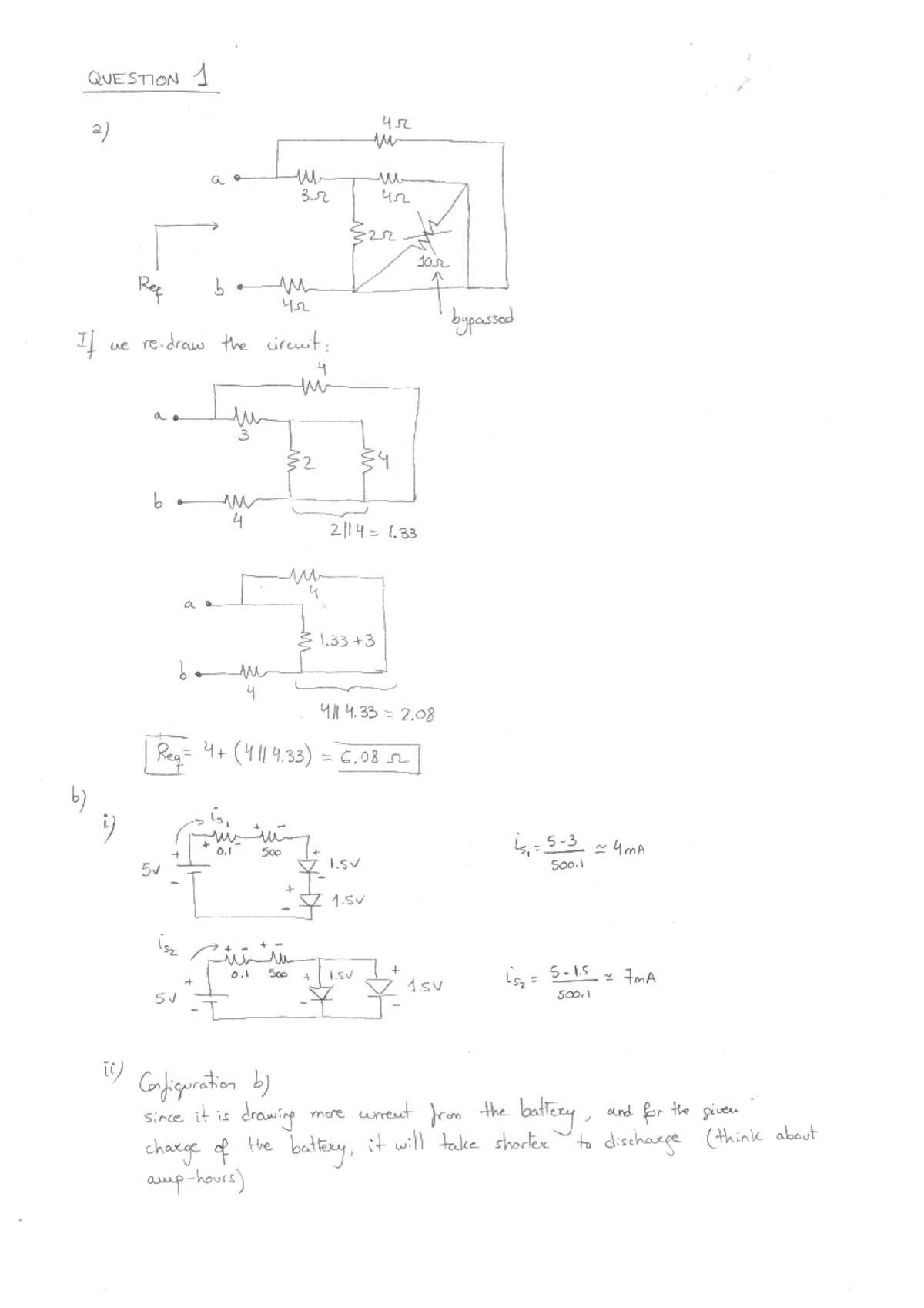 ELEC1111 Mid-Term Exam 2020 T3 Sample Solution - ELEC1111 - Studocu