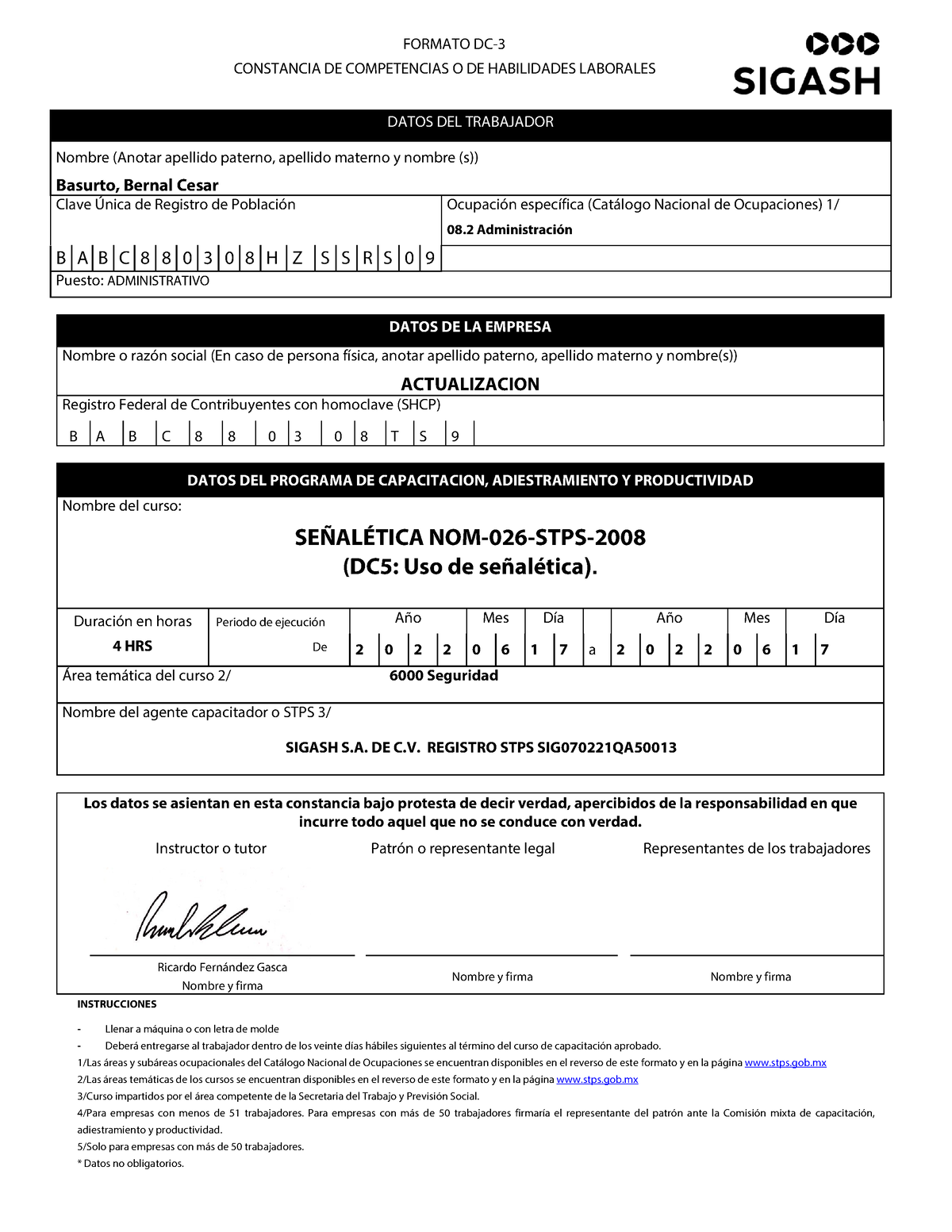 Senaletica Dc Nom Formato Dc Constancia De Competenci Vrogue Co