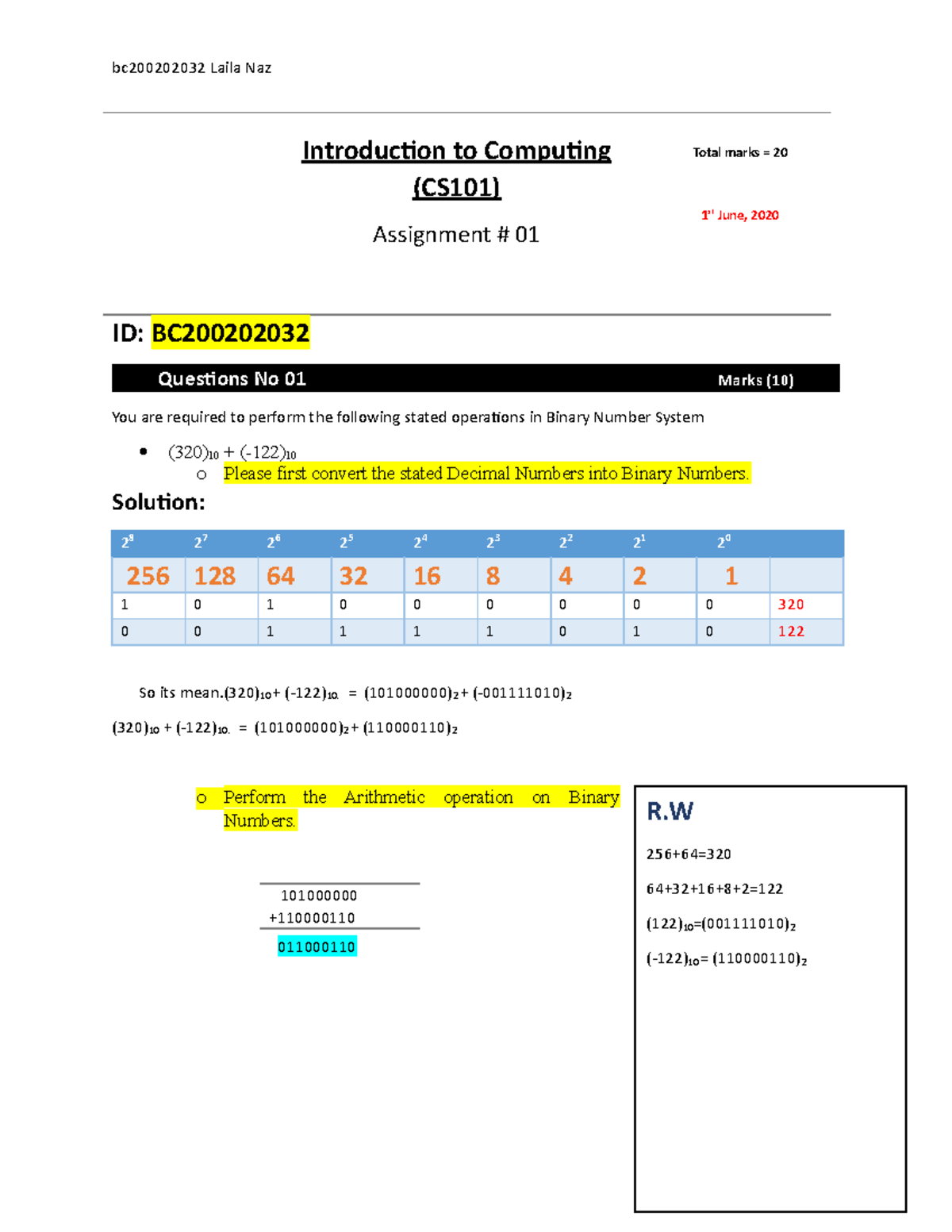 virtual university cs101 assignment