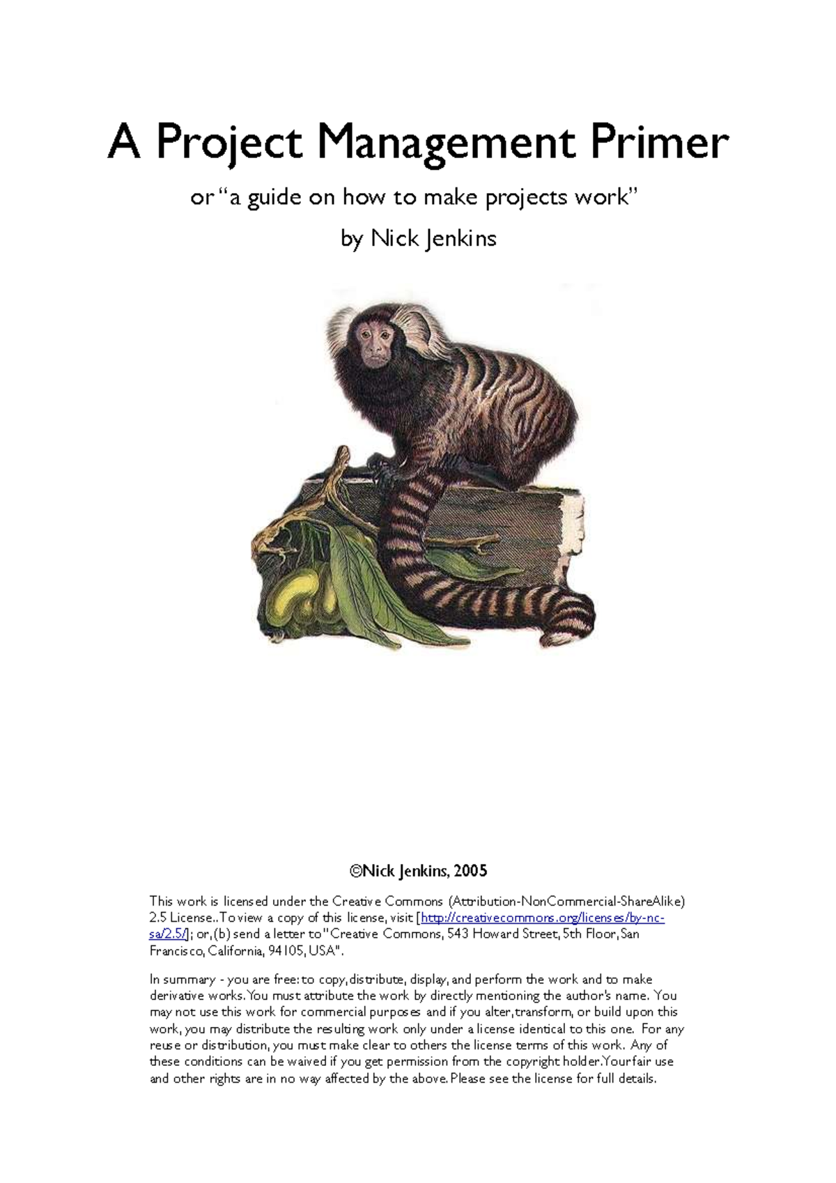Proj Manag Primer - After careful observation of the database I found ...