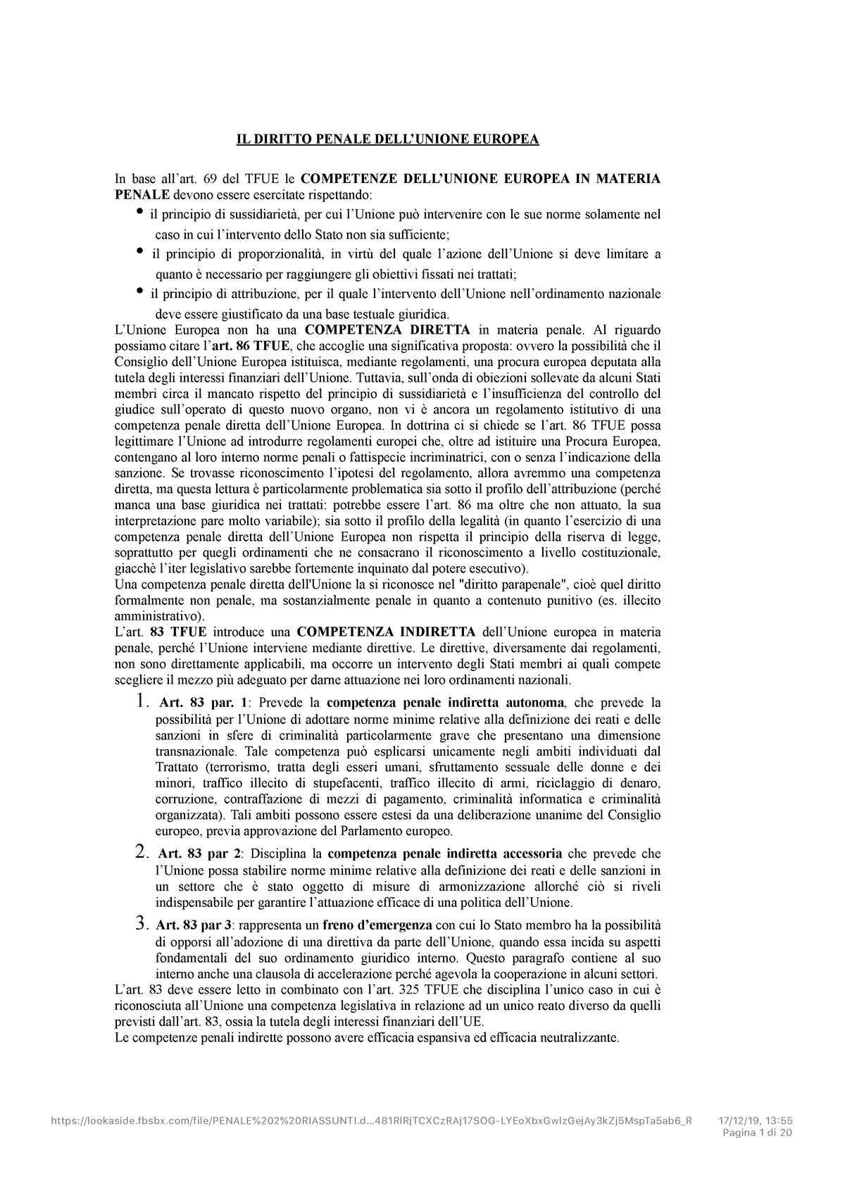 Inbound 5557632352385620366 - IL DIRITTO PENALE DELL’UNIONE EUROPEA In ...