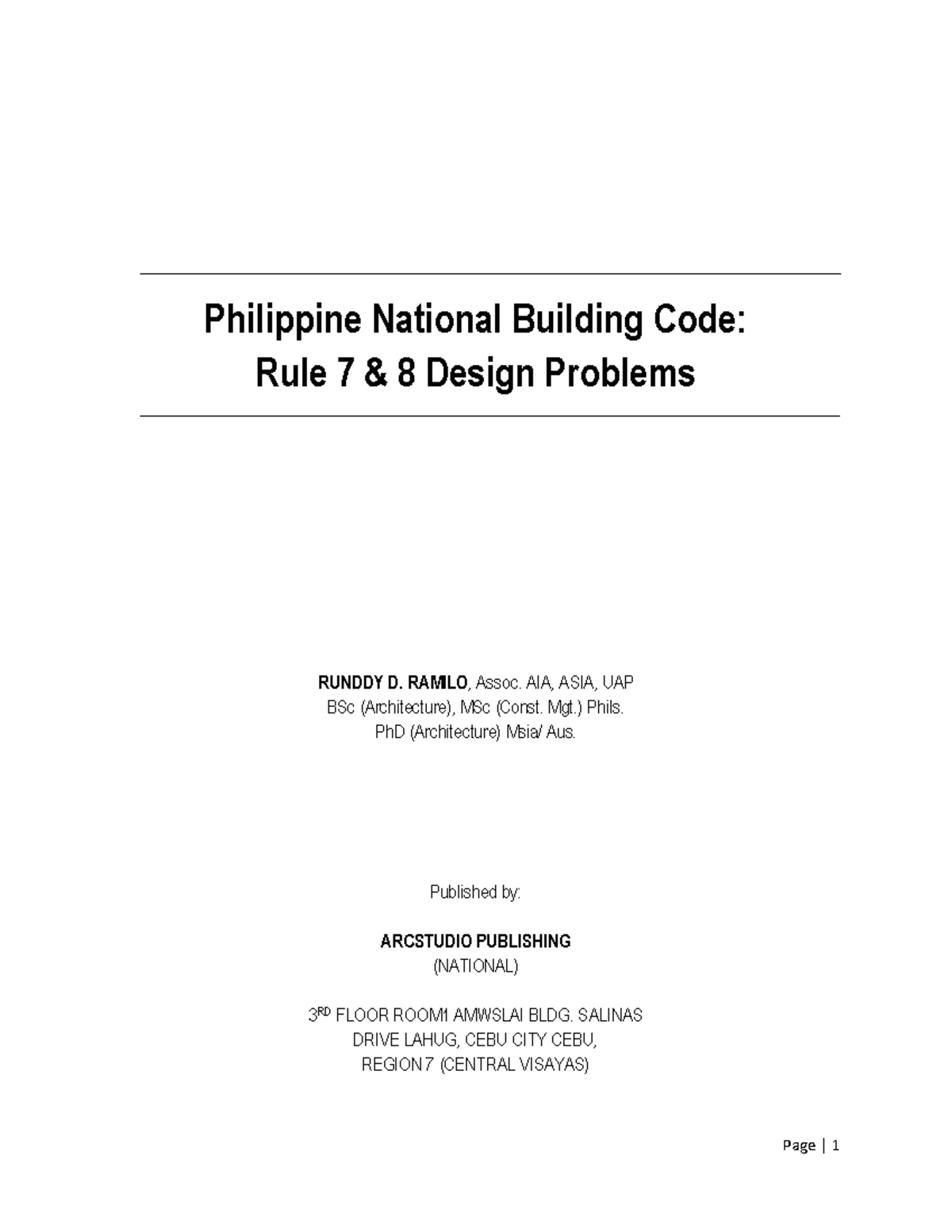 Compilation OF E- Design Problems - Philippine National Building Code ...