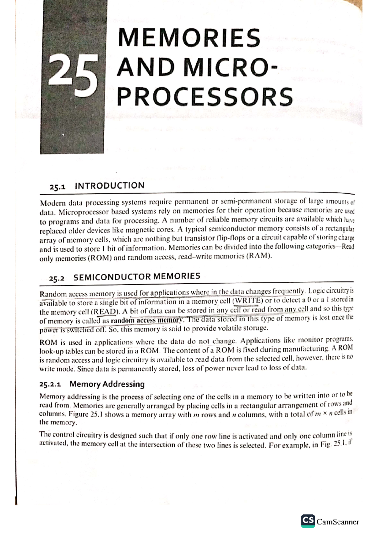 6. Book - Memory-Ram Rom - Electrical science - Studocu
