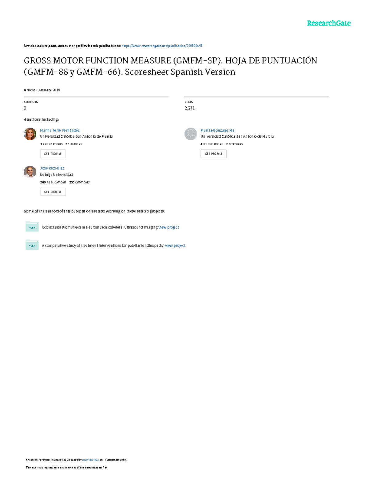 Gross Motor Instrumento - See discussions, stats, and author profiles ...