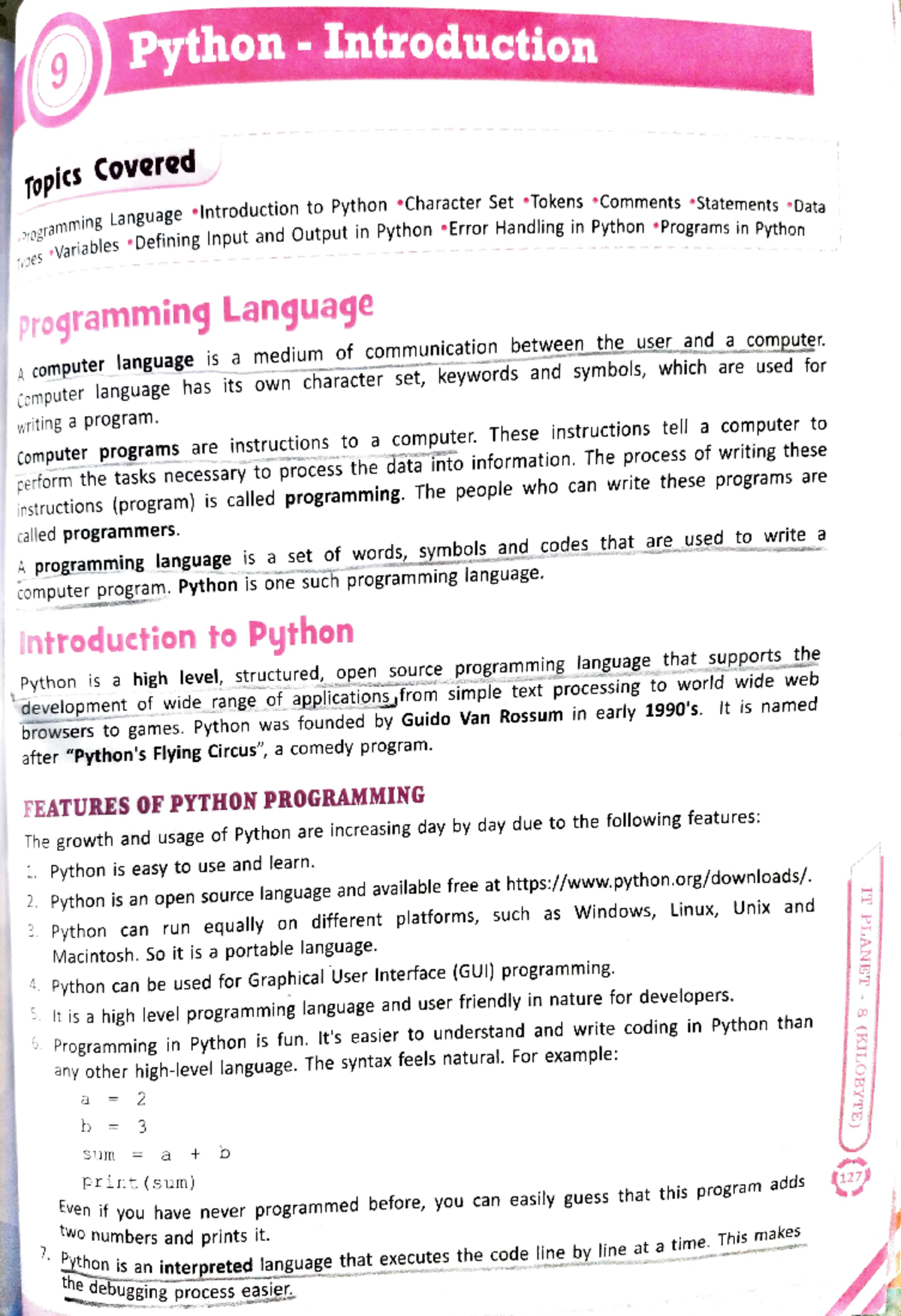 Computer L9 Points Exer 220315 165736 - Python- Introduction Topics ...