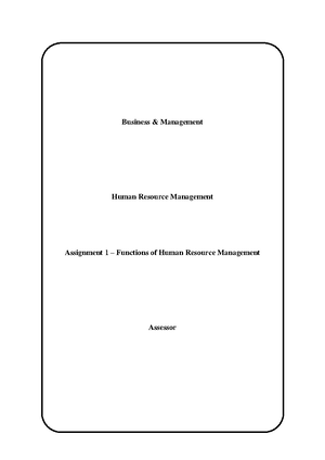 mba hr assignment pdf