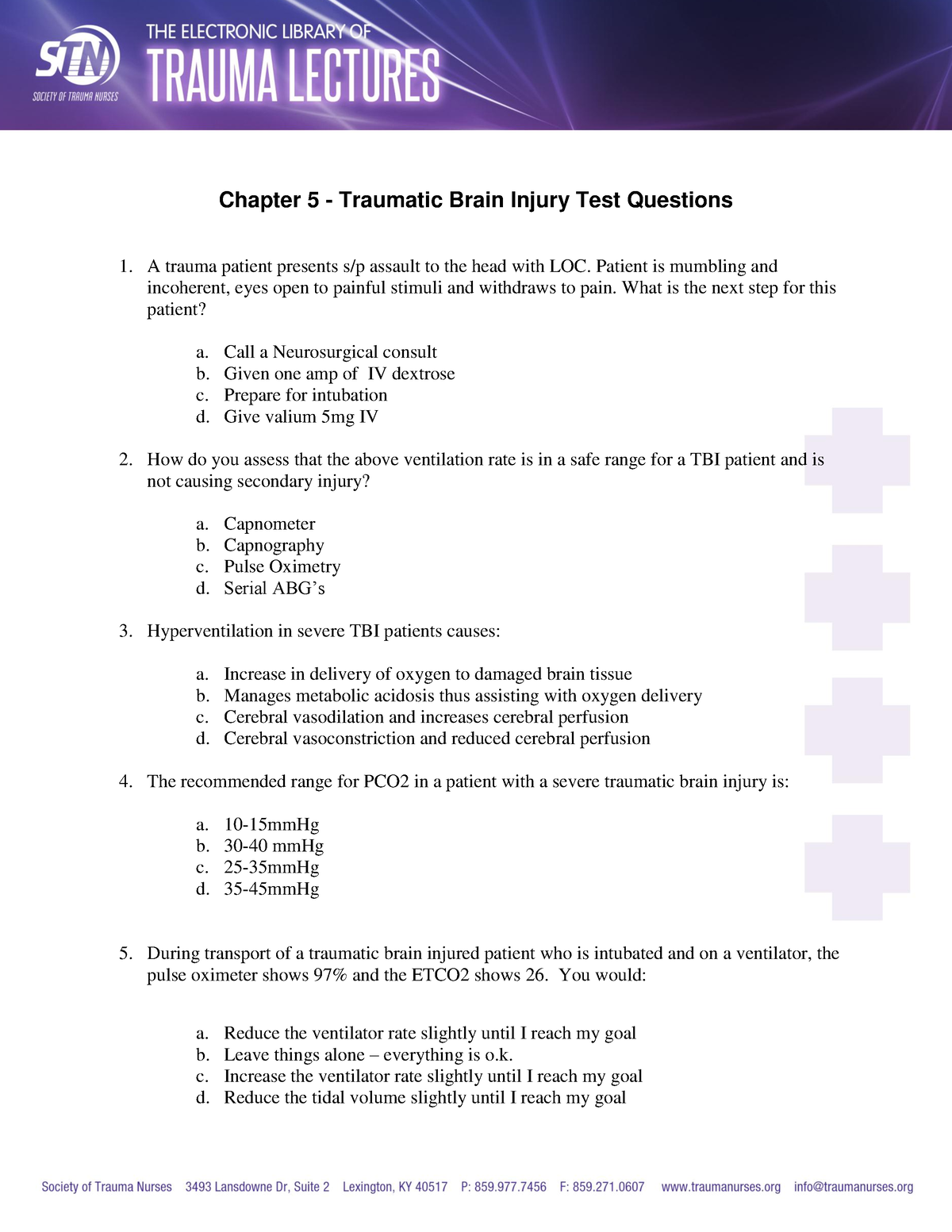 Exam L4M6 Course