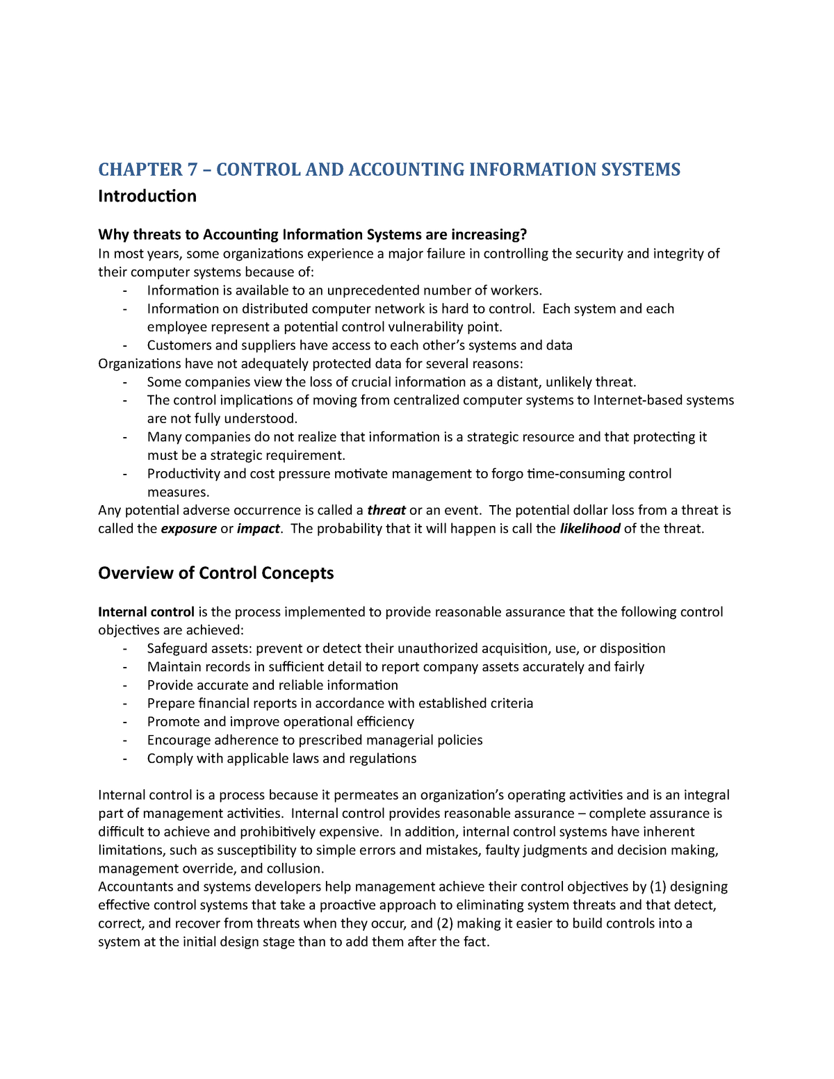 notes180085526-Chapter-7-Control-and-Accounting-Information-Systems ...