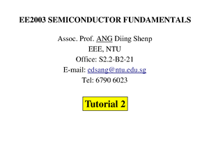 EE2003 Part 1 Tutorial 2-5 Question Set - NANYANG TECHNOLOGICAL ...