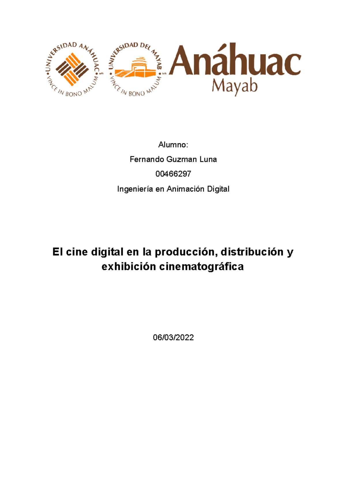 El Cine Digital en la Producción, Distribución y Exhibición ...