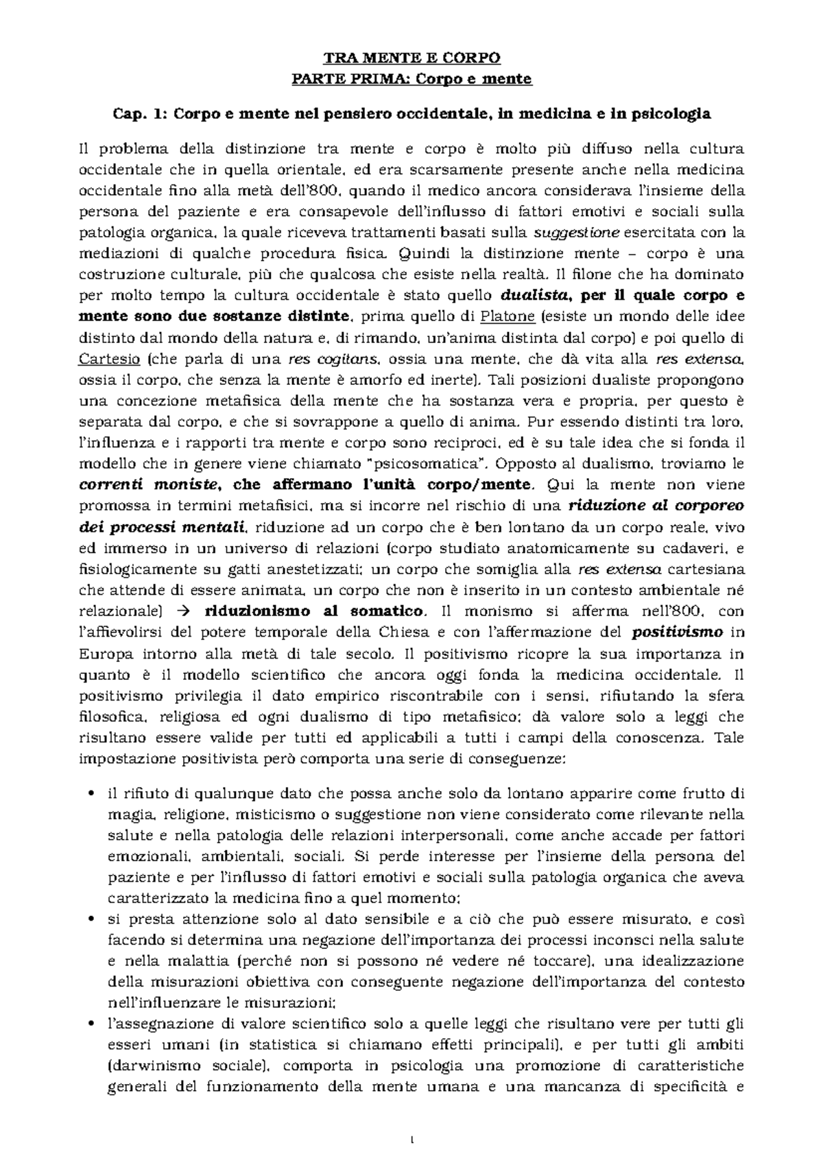 Scienze Del Corpo E Della Mente Torino