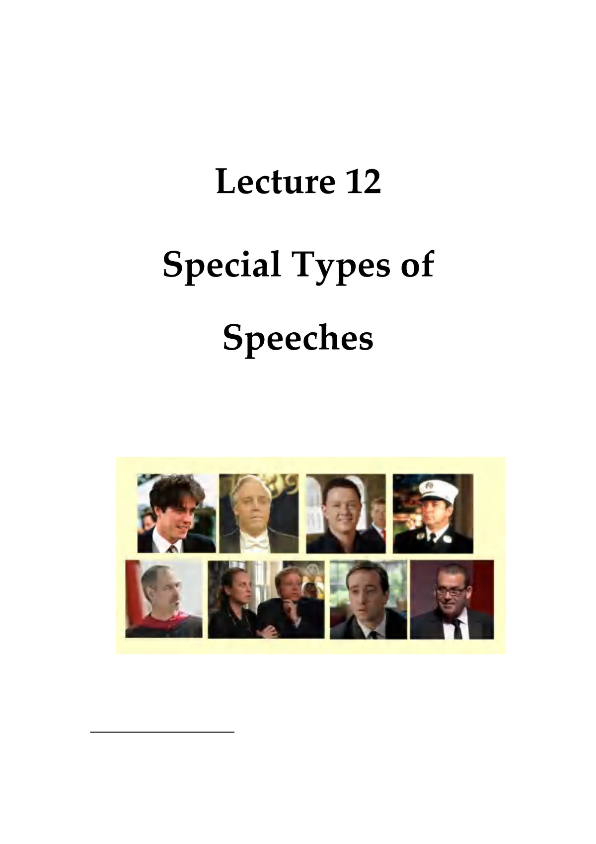 special-types-of-speeches-2020-lecture-12-special-types-of-speeches