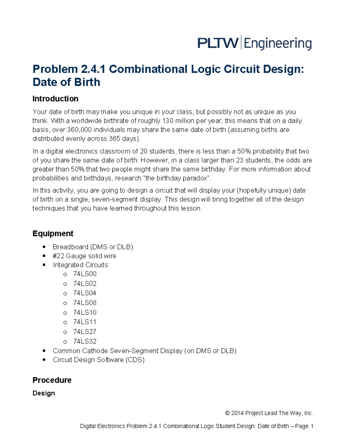 2.4.1.B Combo Logic Design Do B Problem 2.4 Combinational Logic