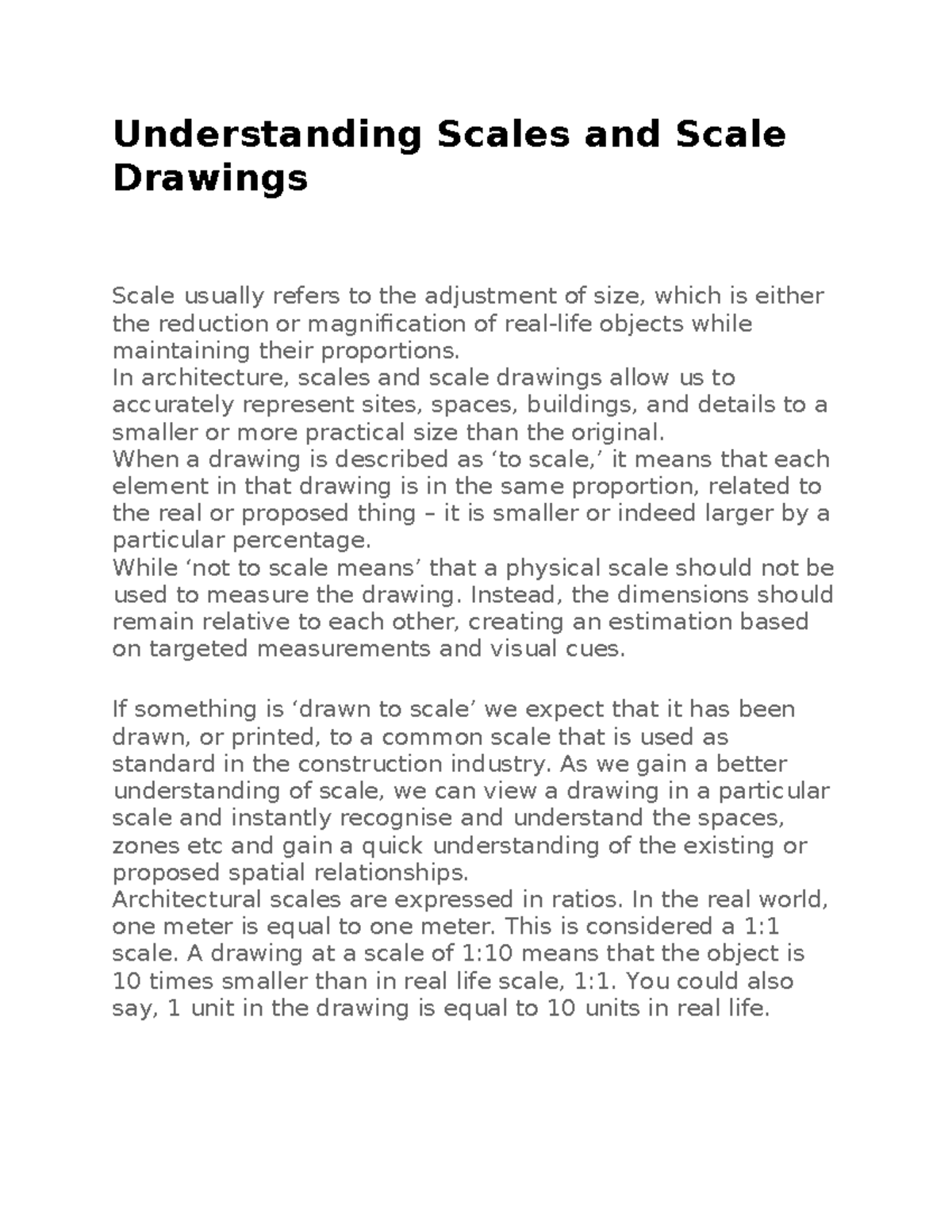 Floor-PLAN - Floor Plan Guide - Understanding Scales and Scale Drawings ...