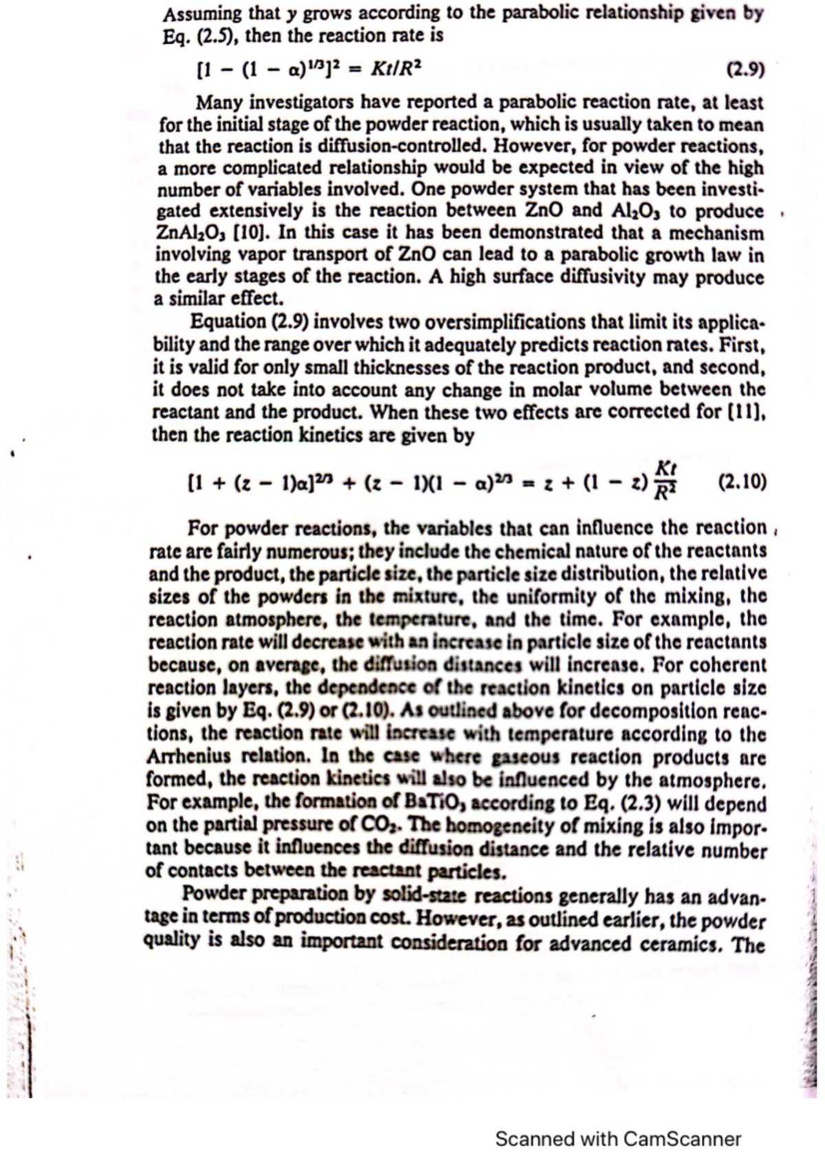 Synthesis of Powders - 4 - ME 555 - Studocu