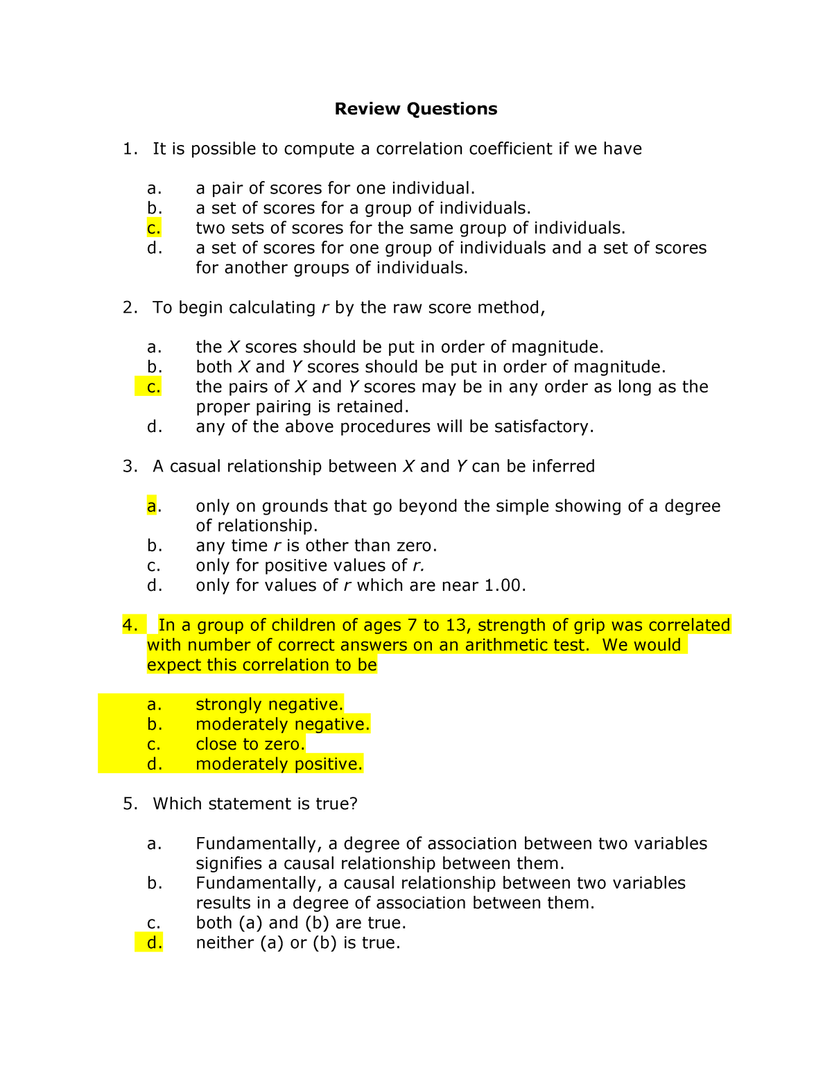 Case 3 B-Review Questions - Review Questions It Is Possible To Compute ...