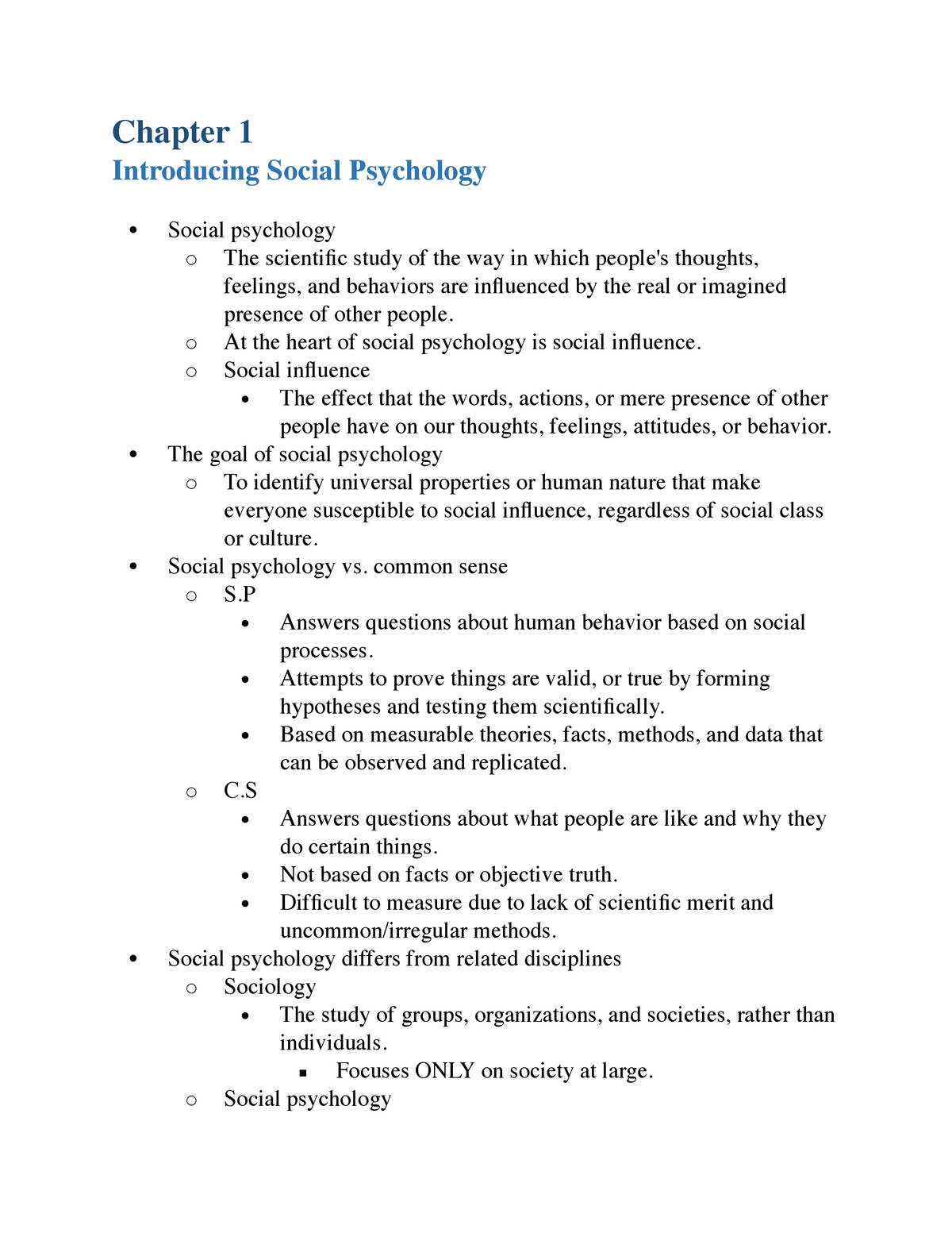 an essay about social psychology