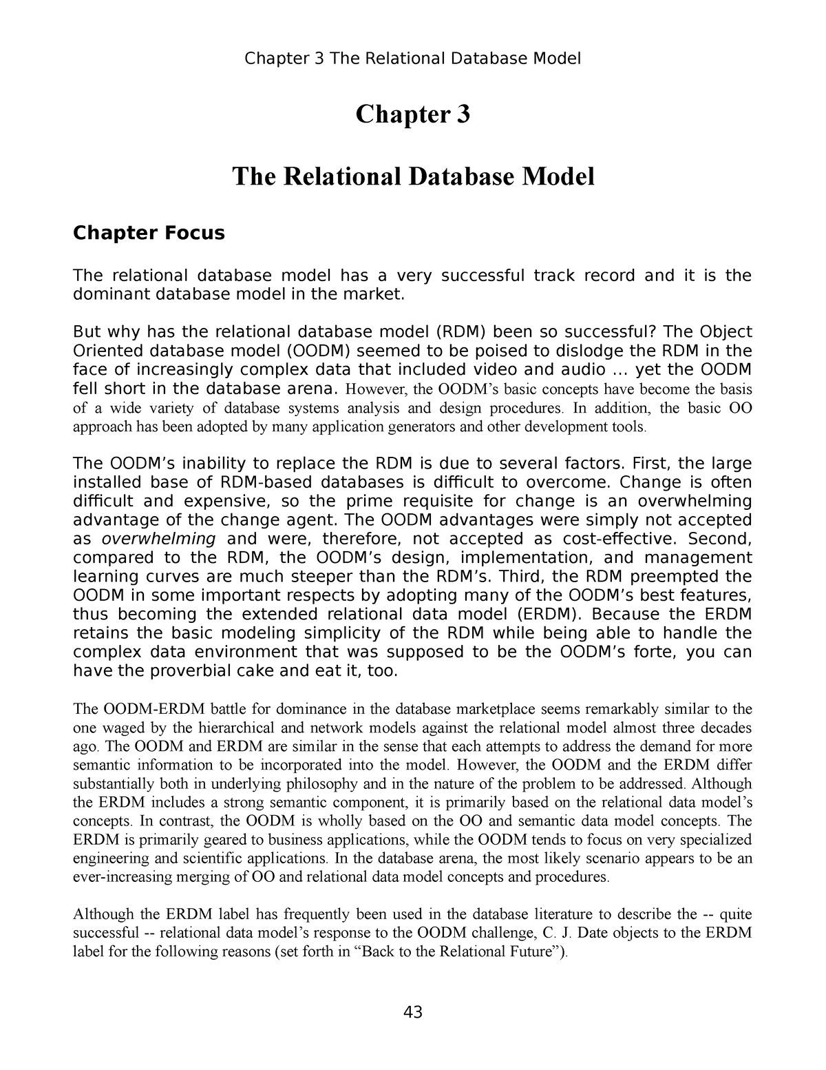 Ch03-Relational-DB-Model Notes - Chapter 3 The Relational Database ...