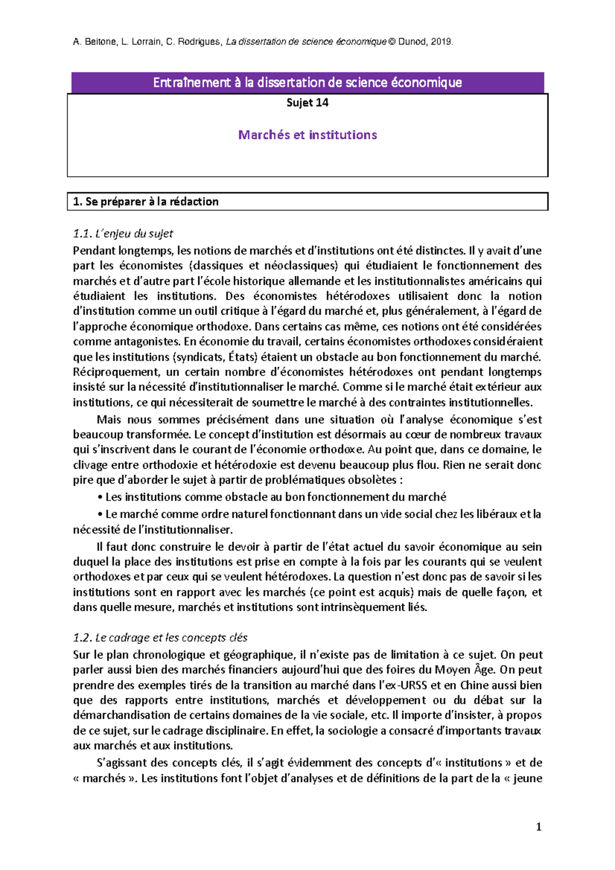 sujet de dissertation science sans conscience