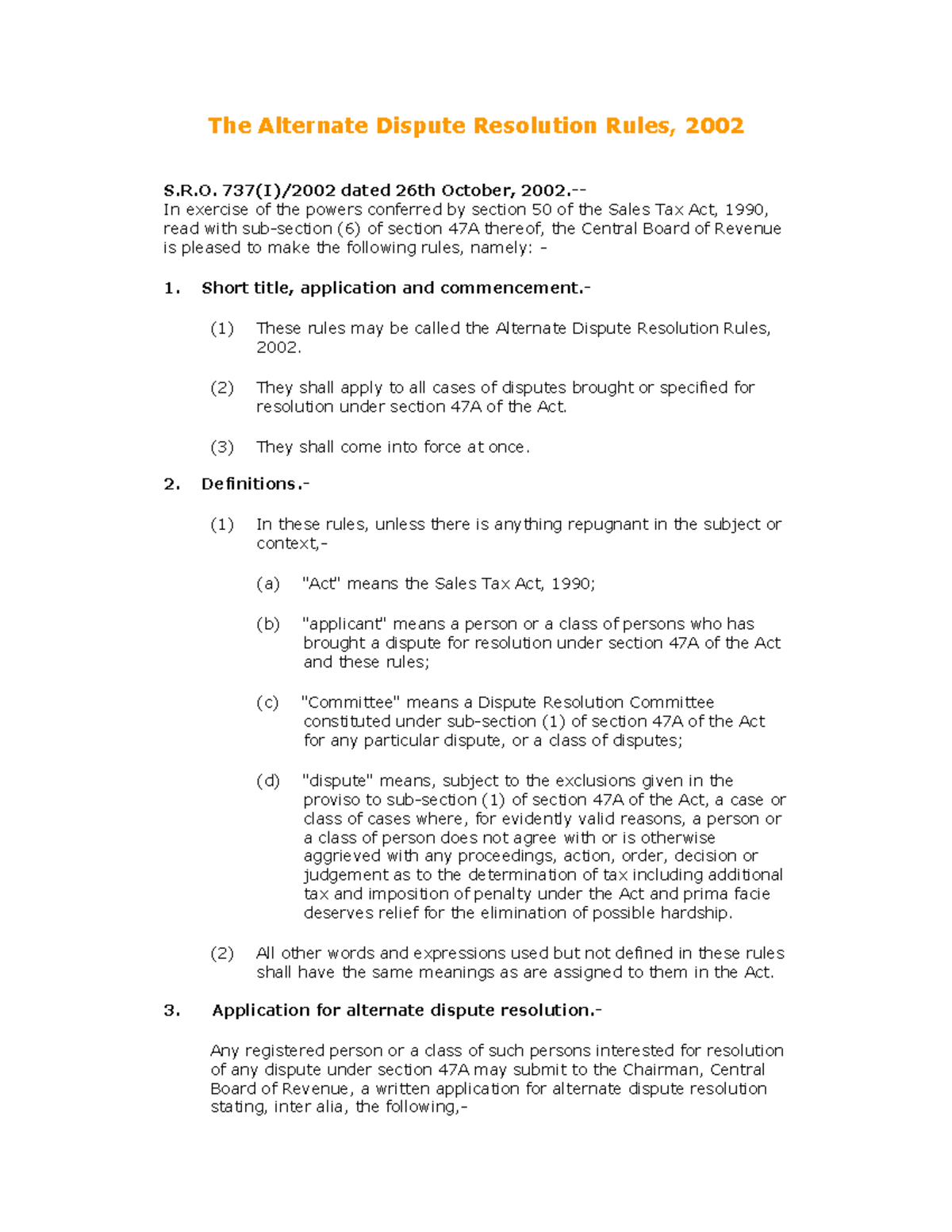 Chem Lecture 21 - very nice - The Alternate Dispute Resolution Rules ...