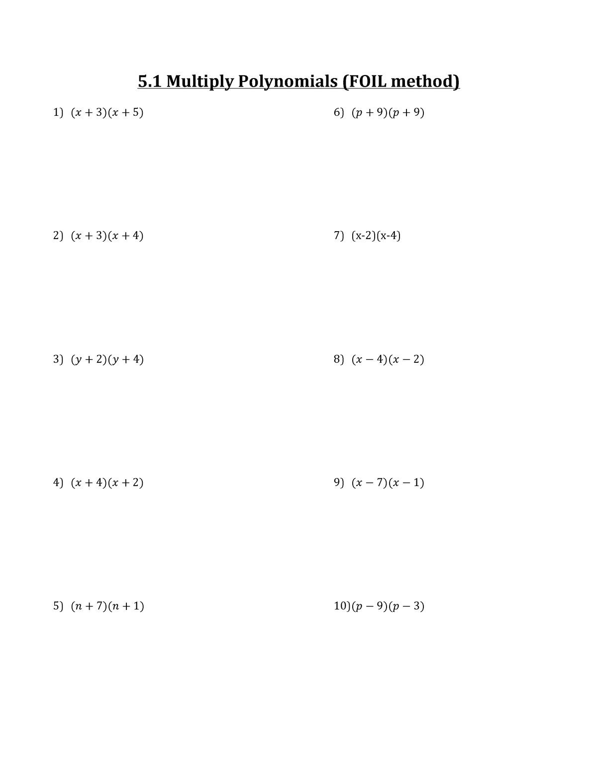 5-1-worksheet-2-polynomials-worksheet-for-grade-10-academic-math-5-multiply-polynomials