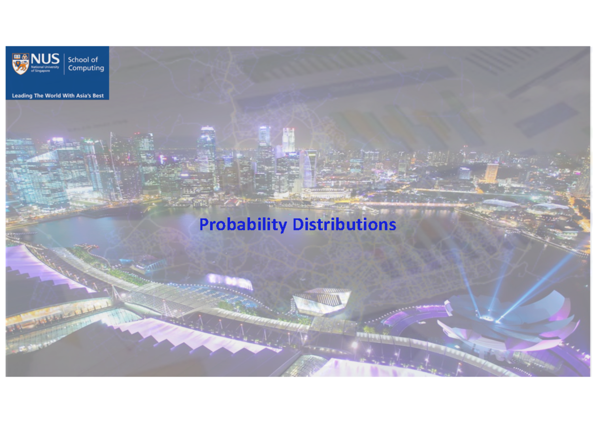 Probability distributions Probability Distributions LLeeaarrnniinngg