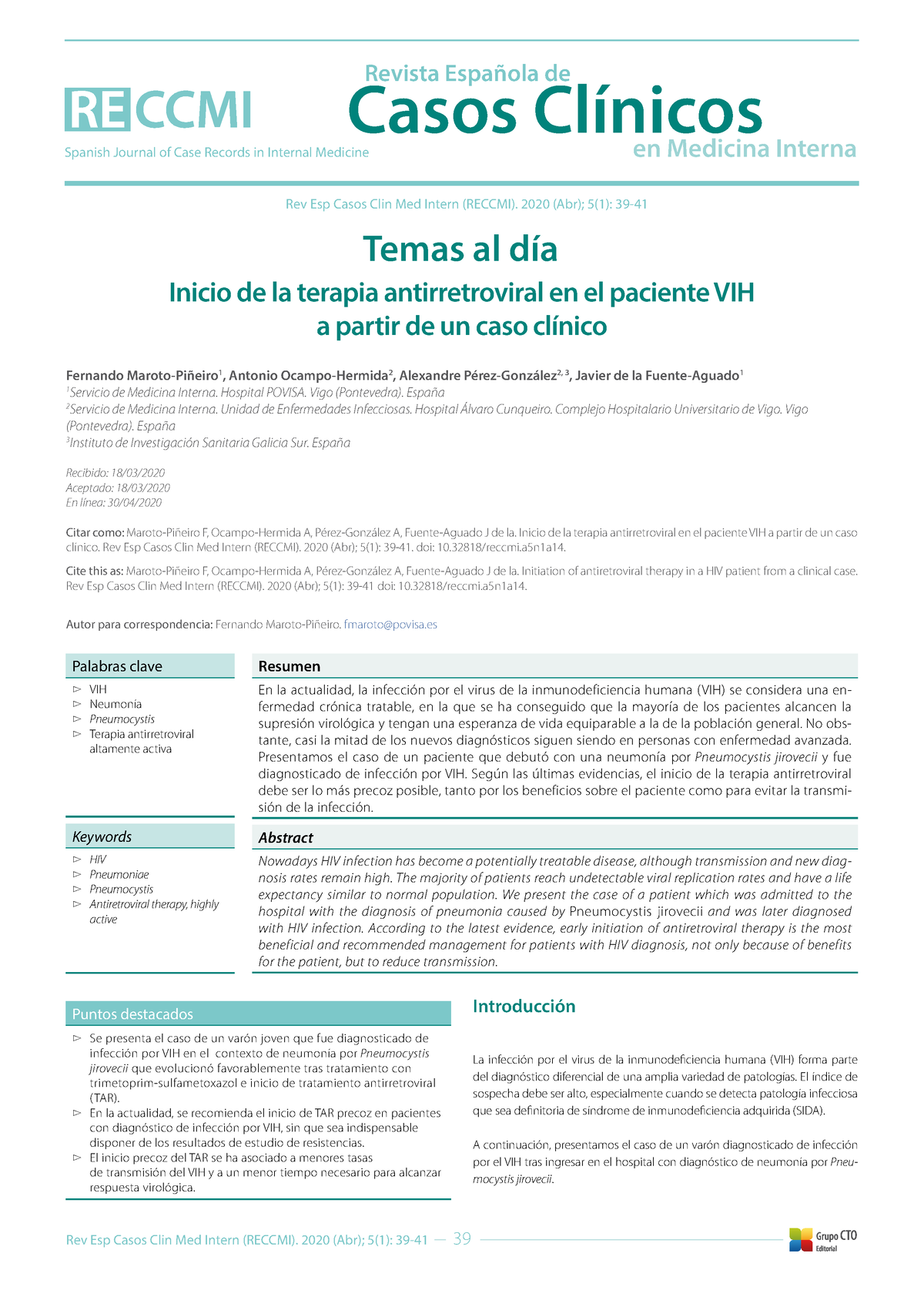 Caso Para An Lisis De Texto Antirretrovirales Revista Espa Ola De