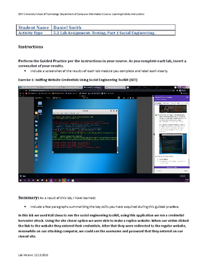 2.3 Project Part 2 Scanning - CIS 403 Ethical Hacking 2 Project Part 2 ...