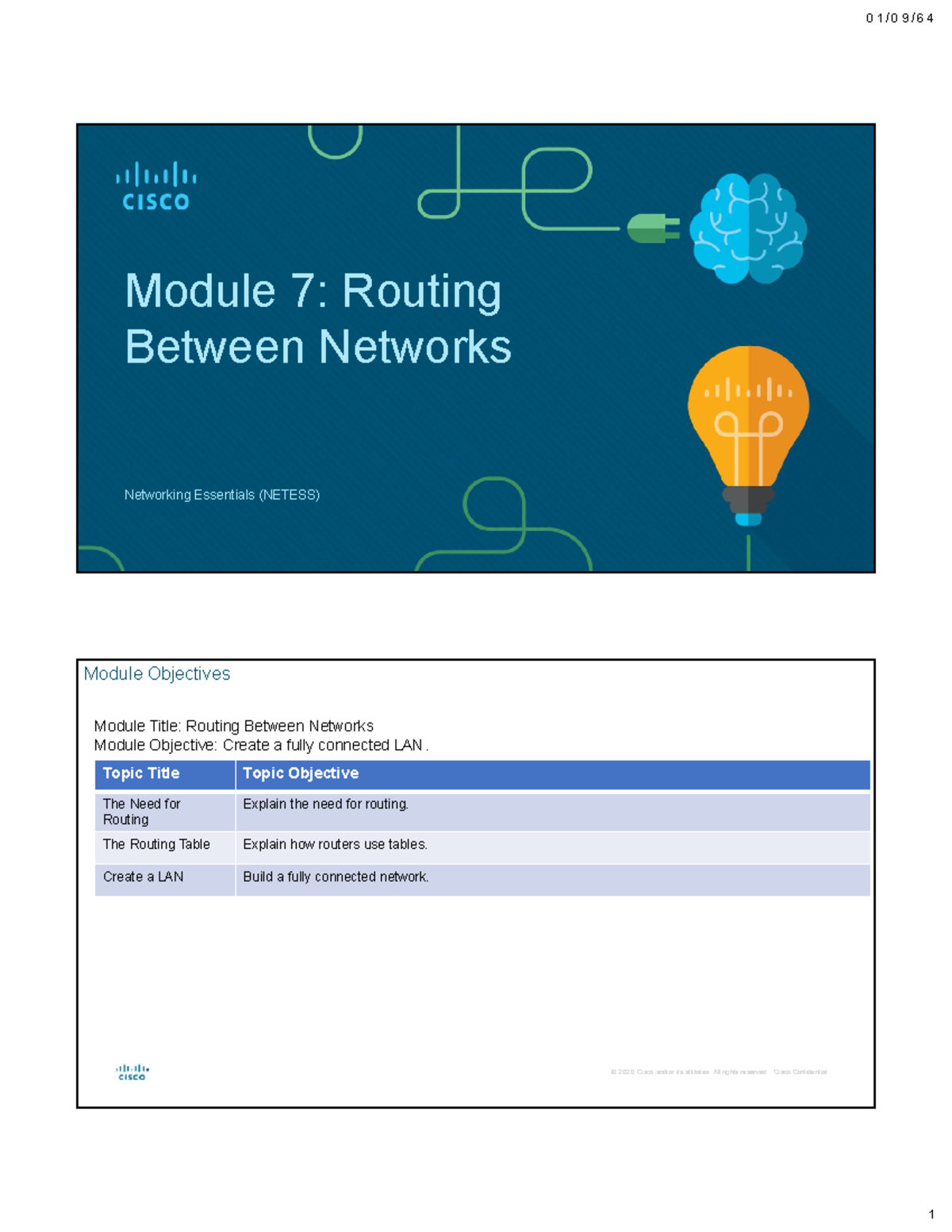 Networking Essentials 2.0 Module 7 - Module 7: Routing Between Networks ...