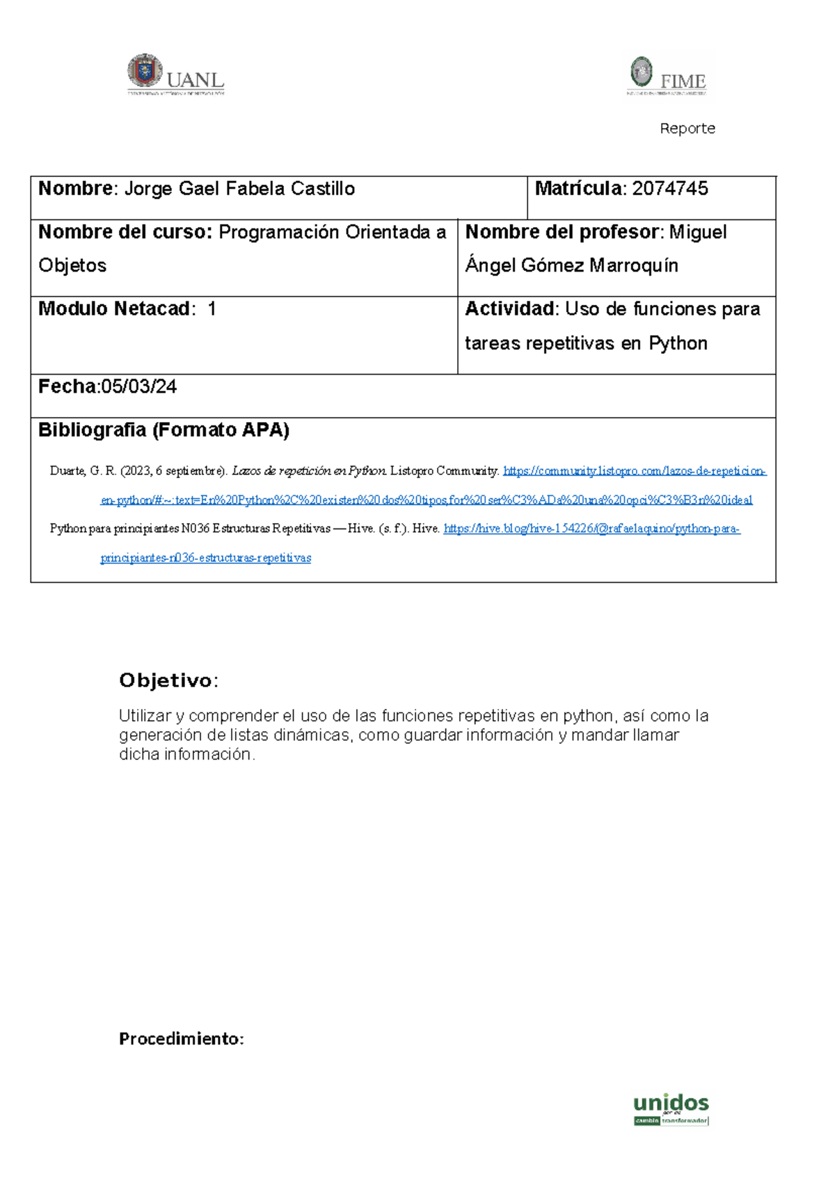 Actividad 7 - Sjjs - Objetivo: Utilizar y comprender el uso de las ...