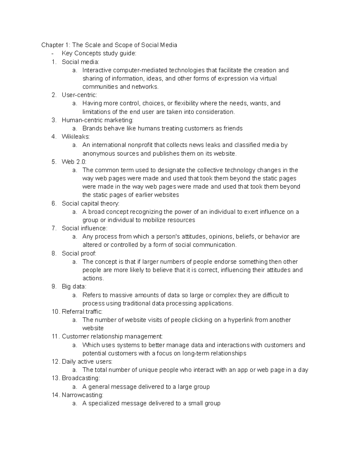 Chapter 1 scale and scope Chapter 1 The Scale and Scope of Social
