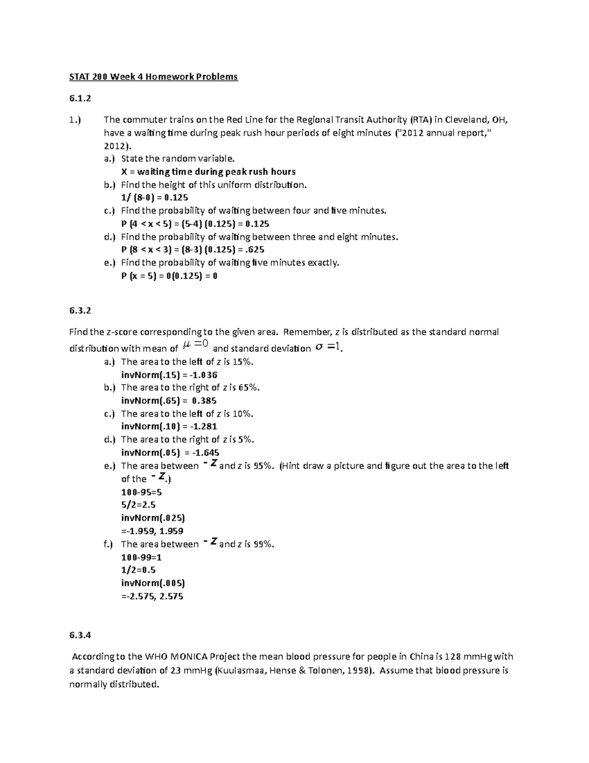 Stat 200 midterm exam answers image