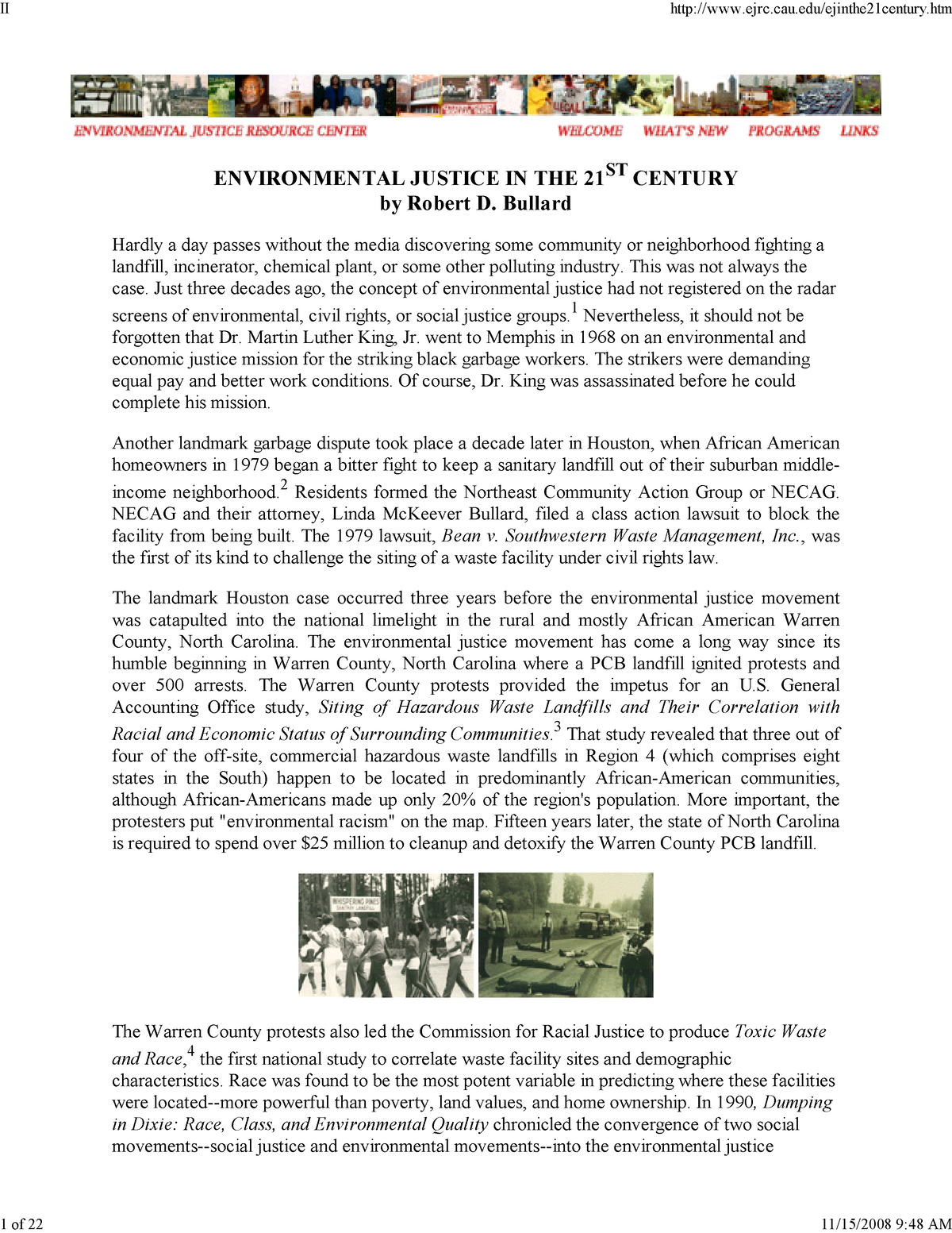 bullard-environmental-justice-in-the-21st-century-studocu