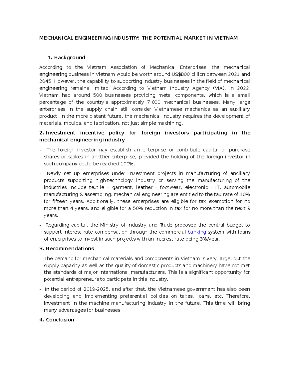 Mechanical Engineering Industry - MECHANICAL ENGINEERING INDUSTRY: THE ...