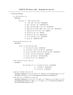 F05mt1 - ASAASAS - CMPUT 272 — Fall 2005 Formal Systems and Logic in ...