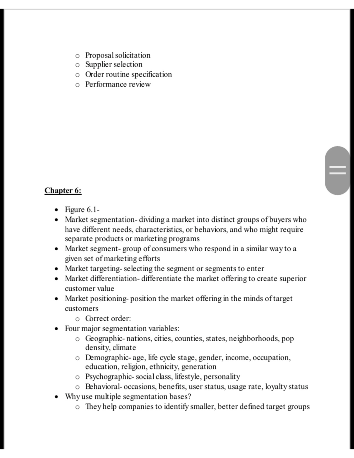 Marketing chapter 6 - Professor Melissa Moore. - MKT 3013 - Studocu