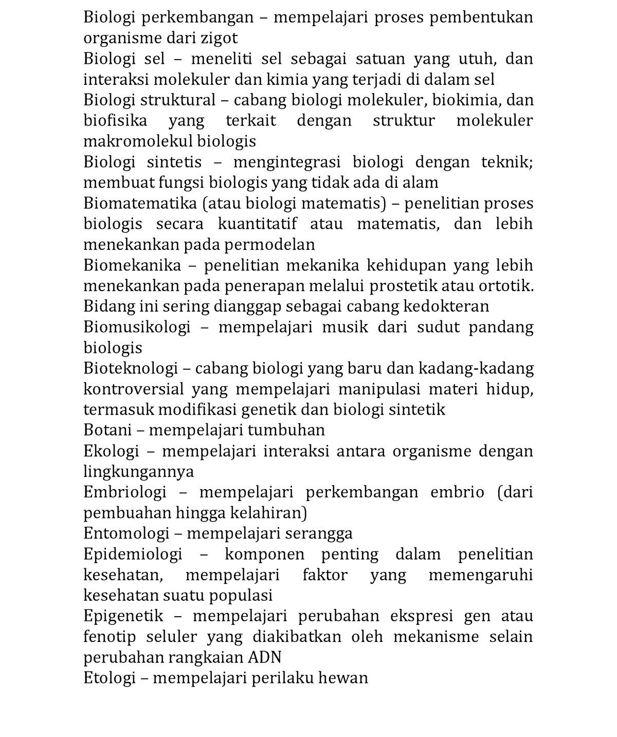 Buku Biologi Dasar Terintegrasi Biologi Perkembangan Mempelajari Proses Pembentukan