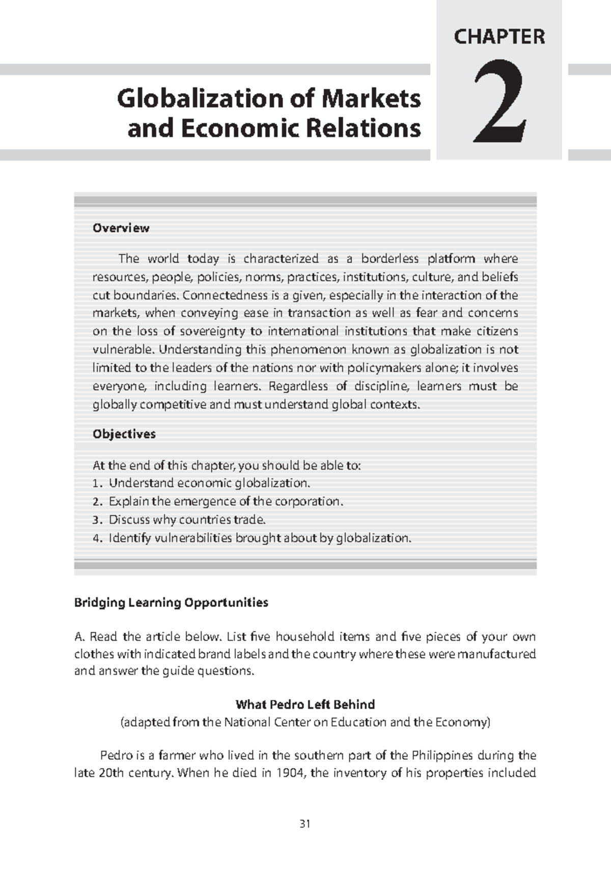 2 TCW Chapter 2 Globalization Of Markets And Economic Relations ...