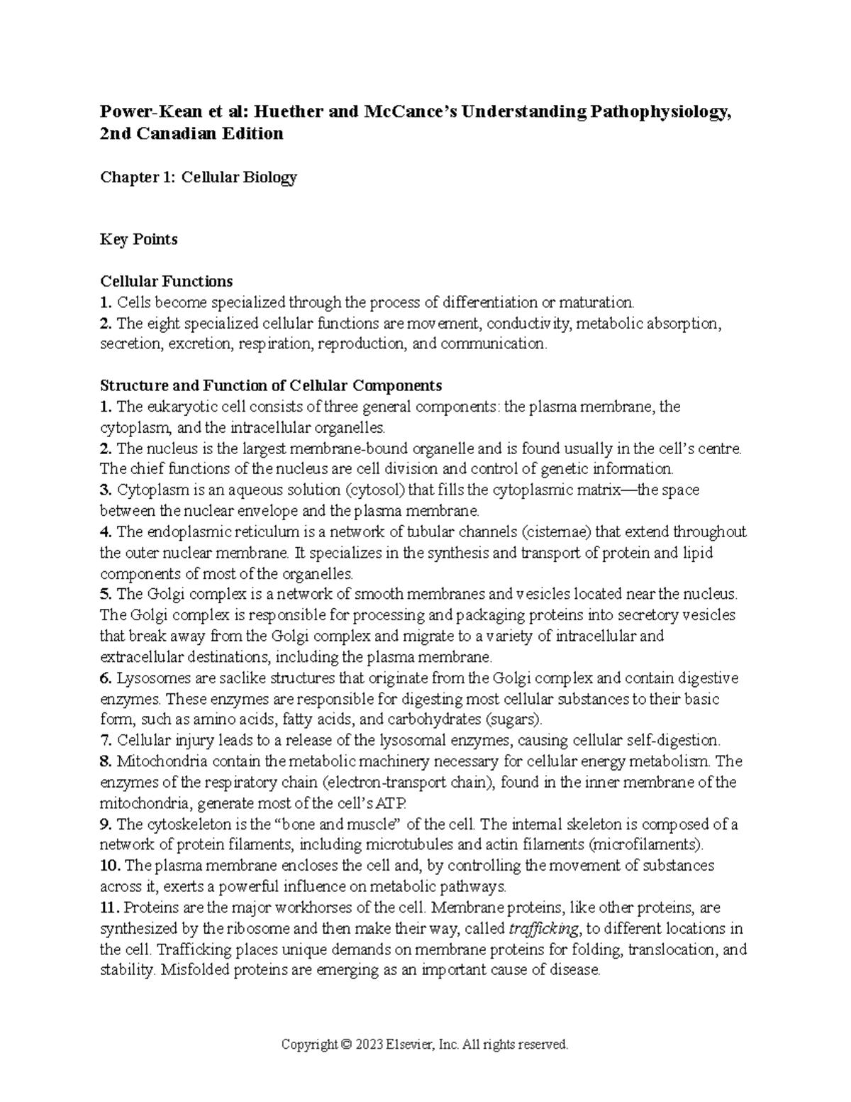 Chapter 1 health and healing - Power-Kean et al: Huether and McCance’s ...