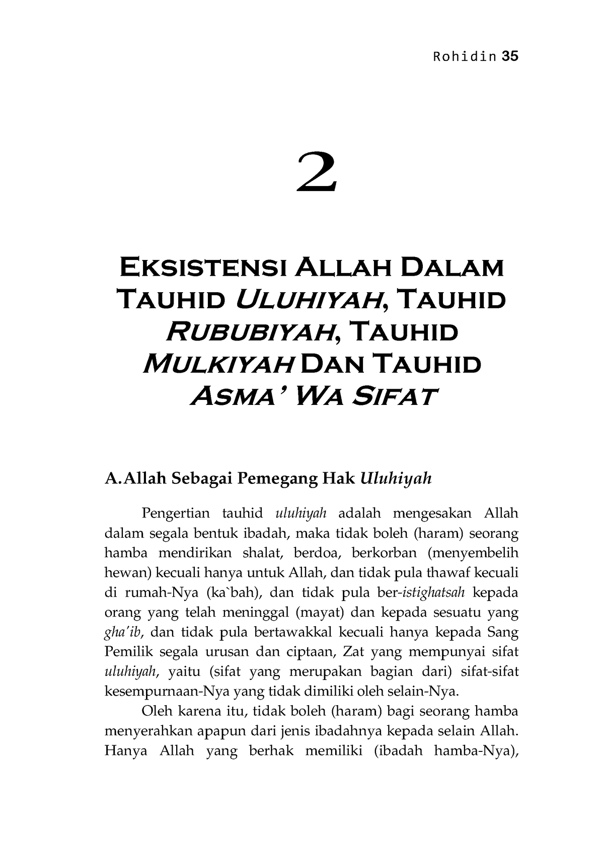 Pendidikan Agama Islam Sebuah Pengantar 16 - Rohidin 35 Eksistensi ...