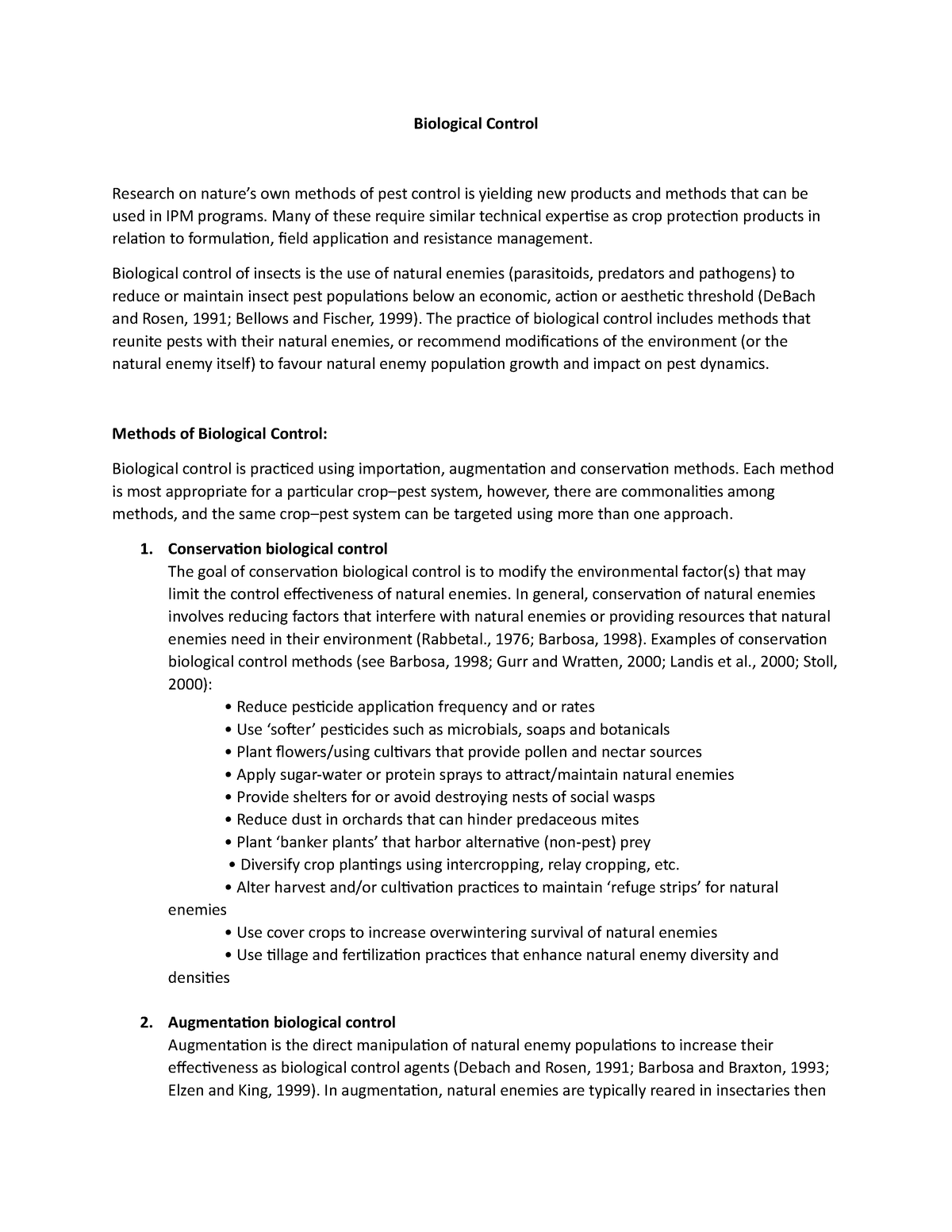 Biological Control - Biological Control Research on nature’s own ...