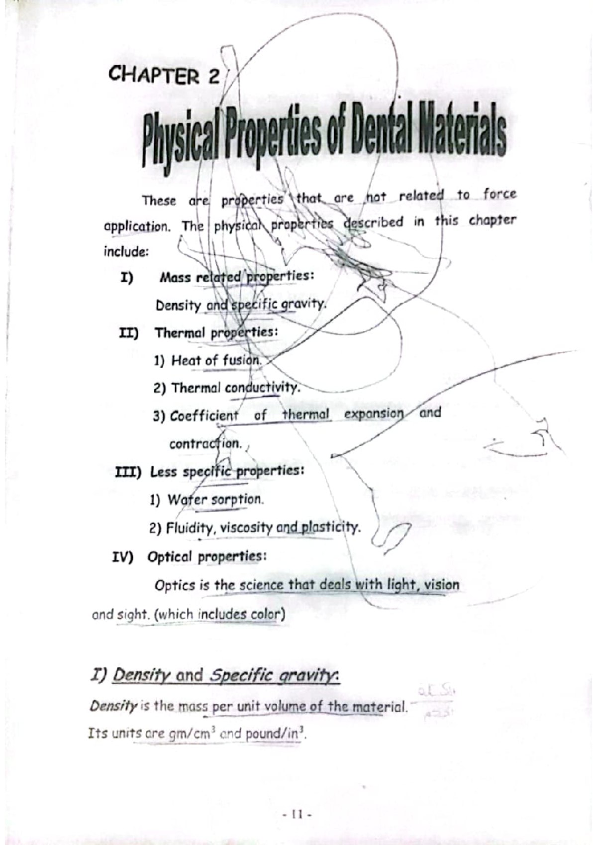 Physical properties of dental materials Dental Materials II Studocu