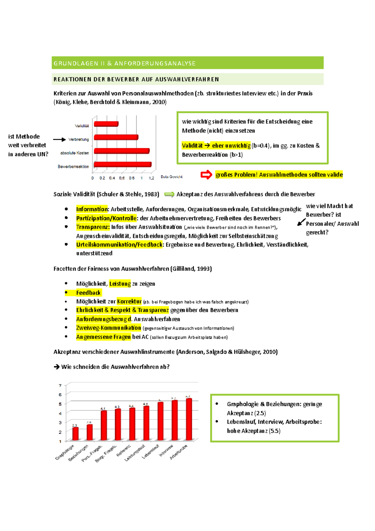 Grundlagen II VOR 3 - Zusammenfassung Diagnostik Und Personalauswahl ...