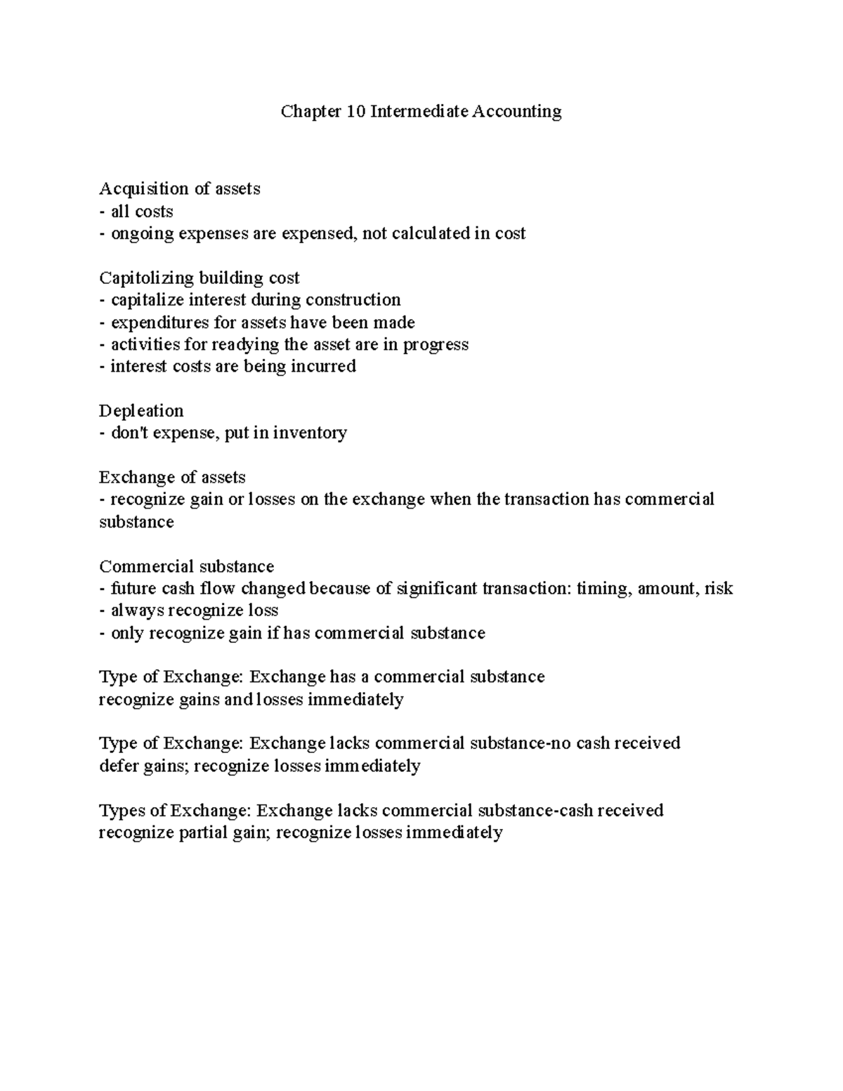 Chapter 10 Intermediate Accounting Chapter 10 Intermediate Accounting