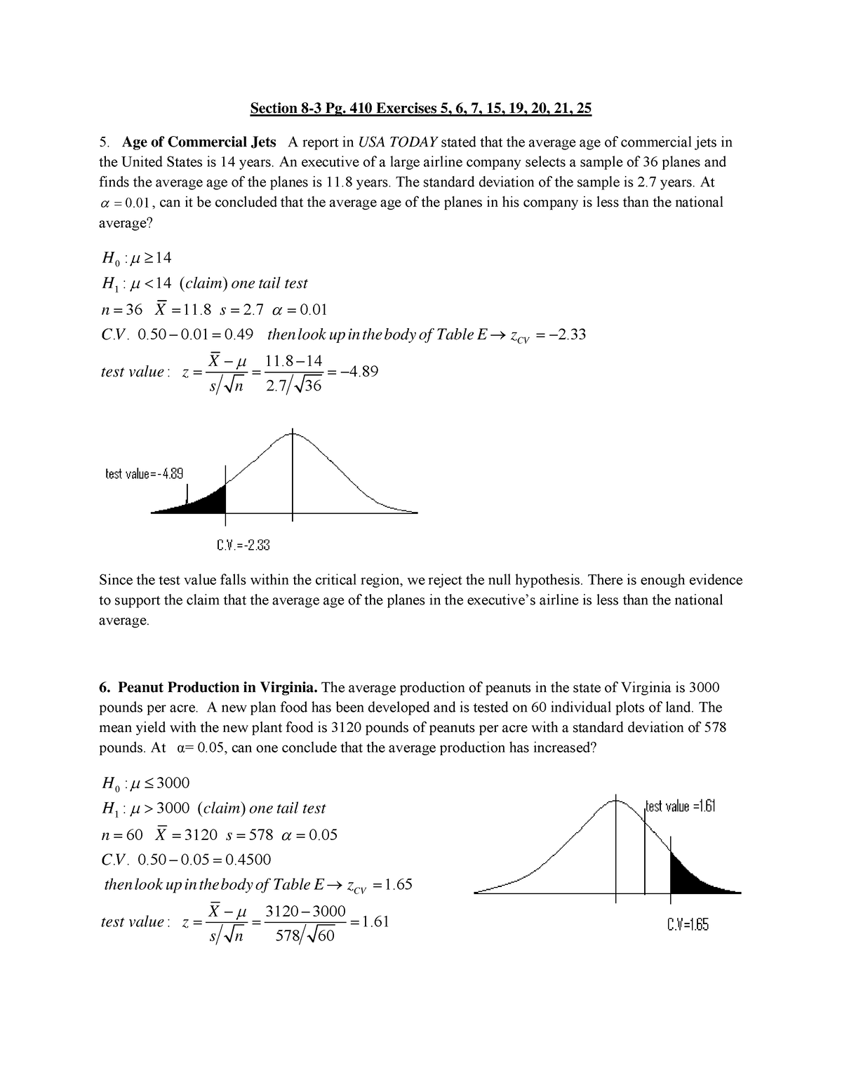 Chapter 8 Question And Answer - Section 8-3 Pg. 410 Exercises 5, 6, 7 ...