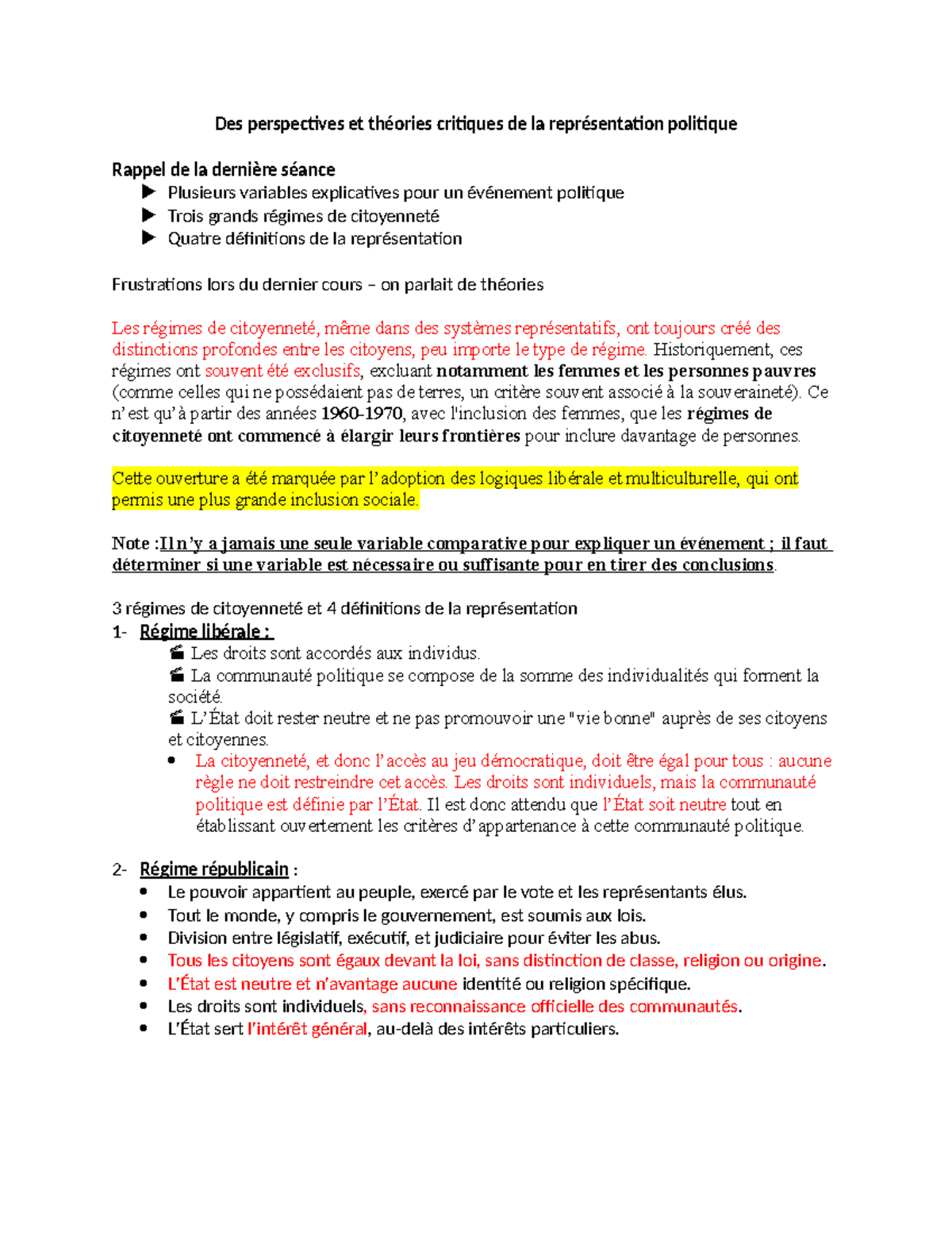 Cours 3- 2050 - NOTES - Des perspectives et théories critiques de la ...