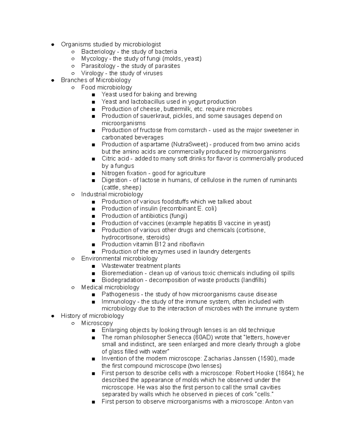 Microbiology - All Module notes for entire course - BIOL 3750 - Studocu